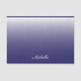 濃パーソナライズされた色グラデーションネイビー 薄葉紙
