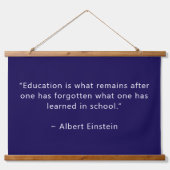 濃パーソナライズされた色ブルー36x26 感動的 吊り下げ型タペストリー (正面)