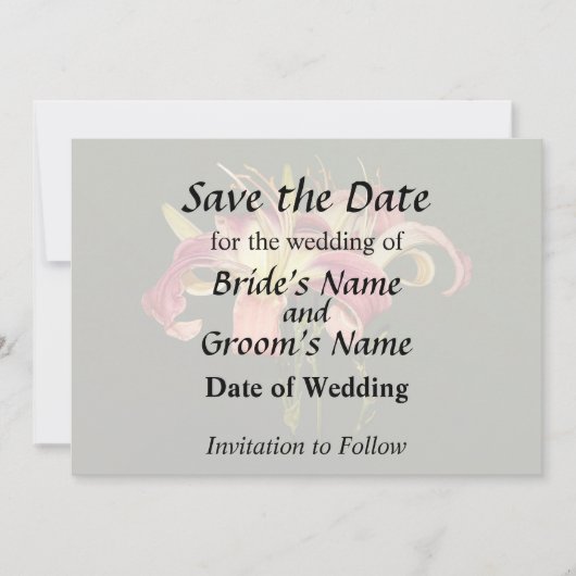 濃ピンクの黄色い中心のユリ セーブザデート (正面)