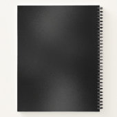 濃ミニマル灰色の虹色のテクスチャ ノートブック (裏面)