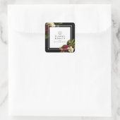 濃モダンいムーディ植物園 スクエアシール (バッグ)