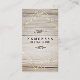 濃モダンい木の縦型名刺 名刺