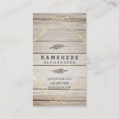 濃モダンい木の縦型名刺 名刺 (裏面)