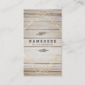濃モダンい木の縦型名刺 名刺 (正面)