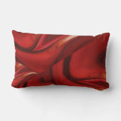 濃モダンい赤眉抽象芸術 ランバークッション (裏面)