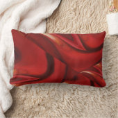 濃モダンい赤眉抽象芸術 ランバークッション (ブランケット)