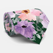 濃モダン緑フローラ水の色結婚の ネクタイ (ロール)