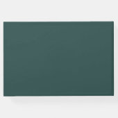 濃モダン緑金ゴールドグリッタースクリプト ゲストブック (裏面)