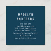 濃モダン色オカラフルレンジ紙吹雪 スクエア名刺 (裏面)