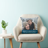 濃厚で薄い写真を通してネイビーブルーのベストフレンド クッション (椅子)