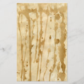 濃厚なコーヒーの汚れた羊皮紙 便箋 (正面)