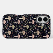 濃厚な暗色の菌類 シームレス パターン ゴブリンコア Case-Mate iPhoneケース (裏面 (横))