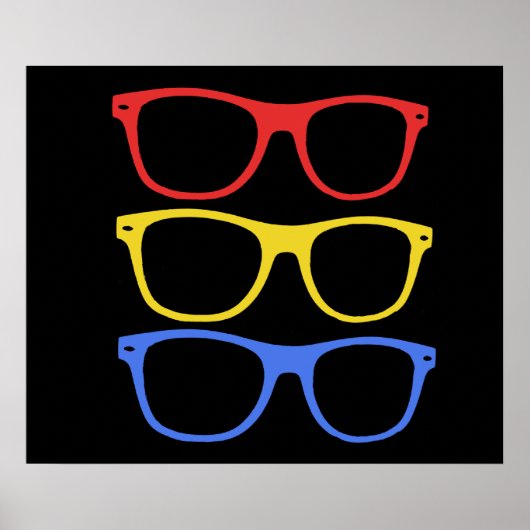濃厚な縁取り眼鏡ポスター ポスター (正面)