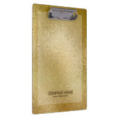 濃厚な金ゴールドの虹色の輝くガラスのテクスチャ クリップボード (右)