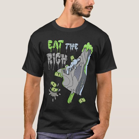 濃厚食べJDシューズアイスクリームグリーン豆5s Matc Tシャツ (正面)