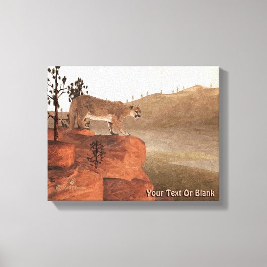 濃度 – クーガー キャンバスプリント (正面)