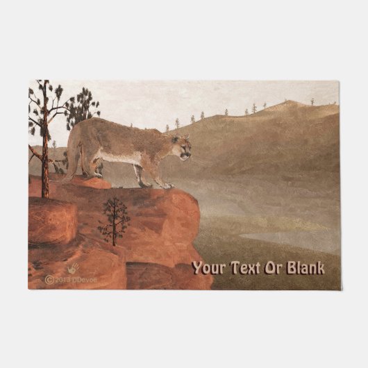 濃度 – クーガー ドアマット (正面)