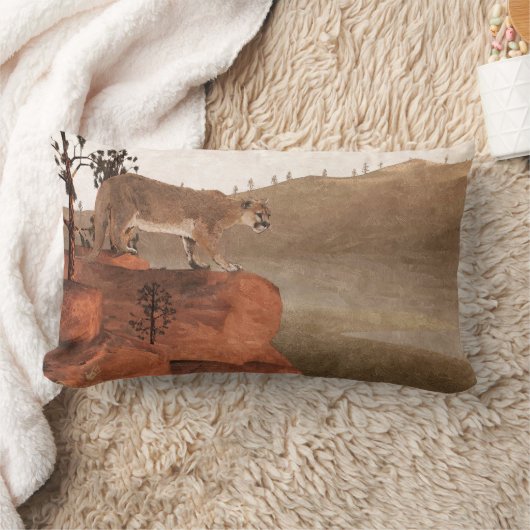 濃度 – クーガー ランバークッション (ブランケット)