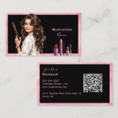 濃毛メイクアップ漫画レディ 名刺 (正面/裏面)