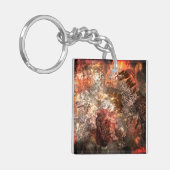 濃淡のある結晶の素朴層 キーホルダー (正面左)