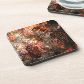 濃淡のある結晶の素朴層 コースター (左側)