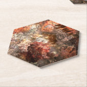 濃淡のある結晶の素朴層 ペーパーコースター (アングル)