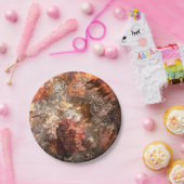 濃淡のある結晶の素朴層 ペーパープレート (パーティー)