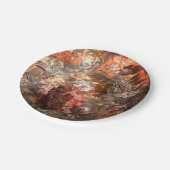 濃淡のある結晶の素朴層 ペーパープレート (アングル)