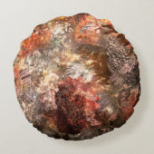 濃淡のある結晶の素朴層 ラウンドクッション (裏面)