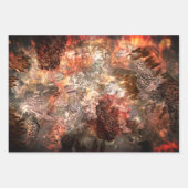 濃淡のある結晶の素朴層 ラッピングペーパーシート (正面2)