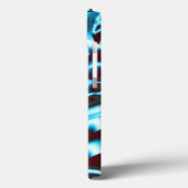 濃澄んい赤の抽象芸術リボンの色合い Case-Mate iPhoneケース (裏面 / 左)