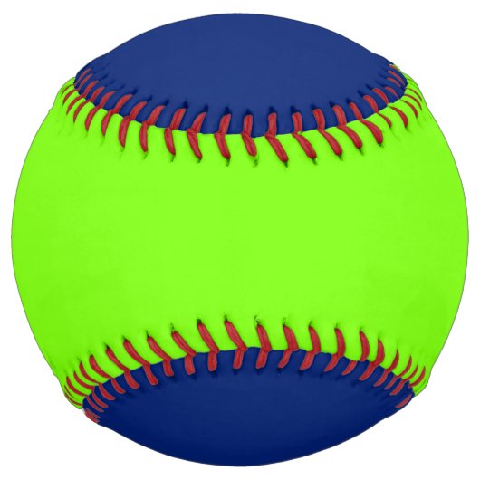 濃無地のい青とネオングリーン ソフトボール (裏面)