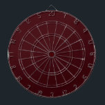 濃無地の赤色 ダーツボード<br><div class="desc">濃い赤無地ののマルーンデザイン</div>