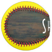 濃素朴い木材の黄色 ソフトボール (正面左)