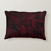 濃素朴い赤の背景に赤いスポンジ アクセントクッション (裏面)