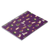 濃紫のオッターとハスの葉 ノートブック (左側)