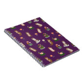 濃紫のスイレンボードとカワウソ ノートブック (右側)