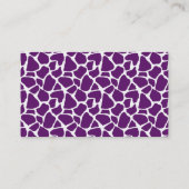濃紫キリン模様モノグラム 名刺 (裏面)