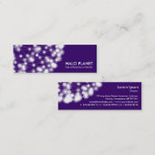 濃紫色のハローの惑星- スキニー名刺 (正面/裏面)