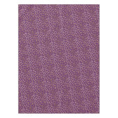 濃紫色の金ゴールドのグリッター都市点 テーブルクロス (正面)