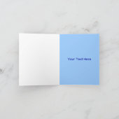 濃紫色及び青いサンキューカード サンキューカード (内部)