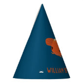 濃紺およびオレンジのコイの魚 パーティーハット (左)