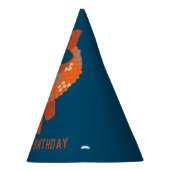 濃紺およびオレンジのコイの魚 パーティーハット (右)