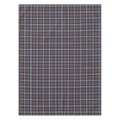 濃紺およびバーガンディの格子縞 テーブルクロス (正面)