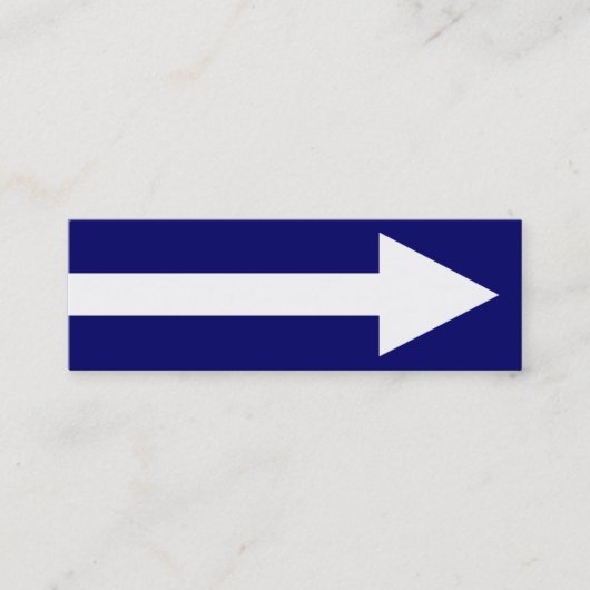 濃紺および白い全ポイントII - スキニー名刺 (正面)