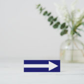 濃紺および白い全ポイントII - スキニー名刺 (スタンド正面)