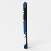 濃紺および白い花のデザインのiPhone 5の場合 Case-Mate iPhoneケース (裏面/左)