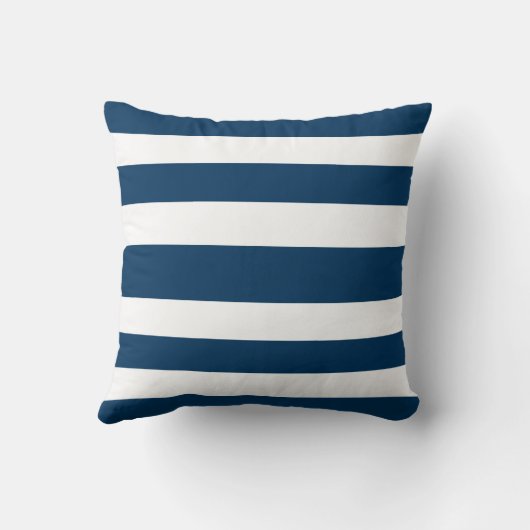 濃紺および白のクジラの航海のな枕 クッション (裏面)