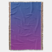 濃紺および紫色 スローブランケット (正面縦)