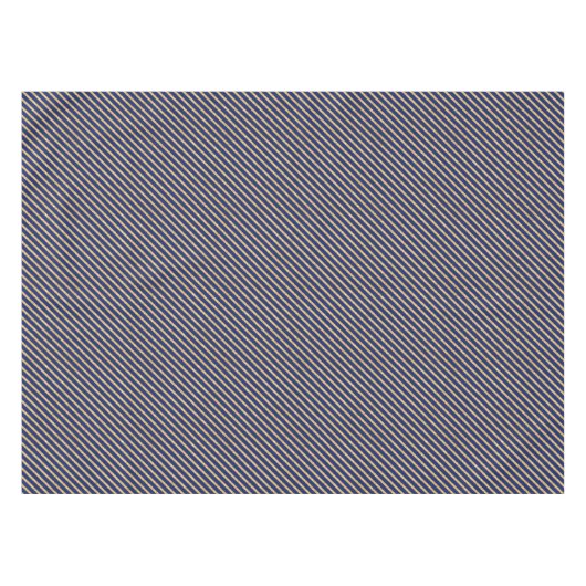 濃紺および金ゴールドのグリッターの対角線のストライプパターン テーブルクロス (正面(横))